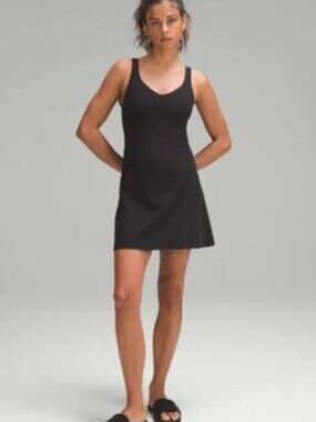 lululemon athletica Black align dress with shorts